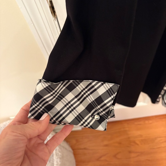 STUNNING SARA CAMPELL BLACK DRESS RHINESTONE BUTTONS CUTEST DETAIL SIZE XL - Picture 9 of 13